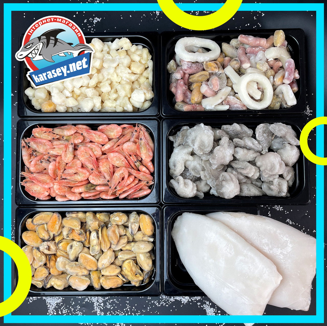 Бокс 6кг морепродуктів