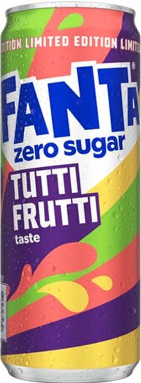 Газований напій Fanta Tutti Frutti Zero Sugar Limited Edition 250мл