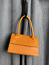 Сумка жіноча з екошкіри міні оранжева MK20-32-1, фото 5