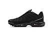 Чоловічі кросівки Nike Air Max Plus Tn Black Чорні Взуття Найк Аір Макс Плюс текстиль шкіра демісезон, фото 3