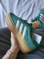 Adidas gazelle platform green