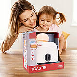 Дитяча побутова техніка тостер Tegole F 2302 підкидається хліб, фото 5