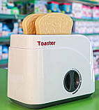 Дитяча побутова техніка тостер Tegole F 2302 підкидається хліб, фото 2