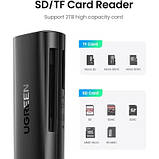 Популярний! Зчитувач флеш-карт Ugreen USB 3.0 Type-A for 2xSD 5Gb CM264 (60722) - Краща якість тільки на Nukleon.com.ua, фото 5