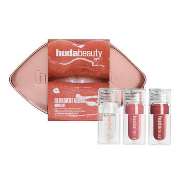 Huda Beauty Glossiest Gloss Trio — набір блисків для губ з ефектом об'єму (3 шт по 1,9 мл)