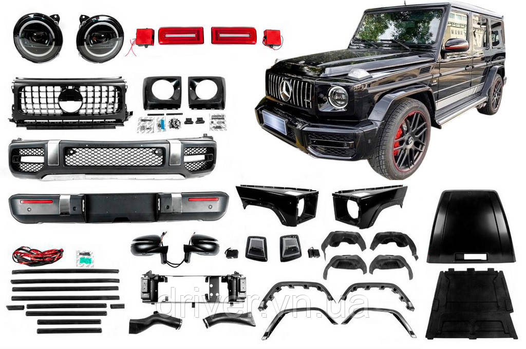 Комплект рестайлинга на G63 AMG 2018 для Mercedes G сlass W463 1990-2018 гг