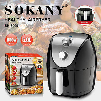 Аерофритюрниця Sokany HB-8009 1500 Вт 5 л (2)