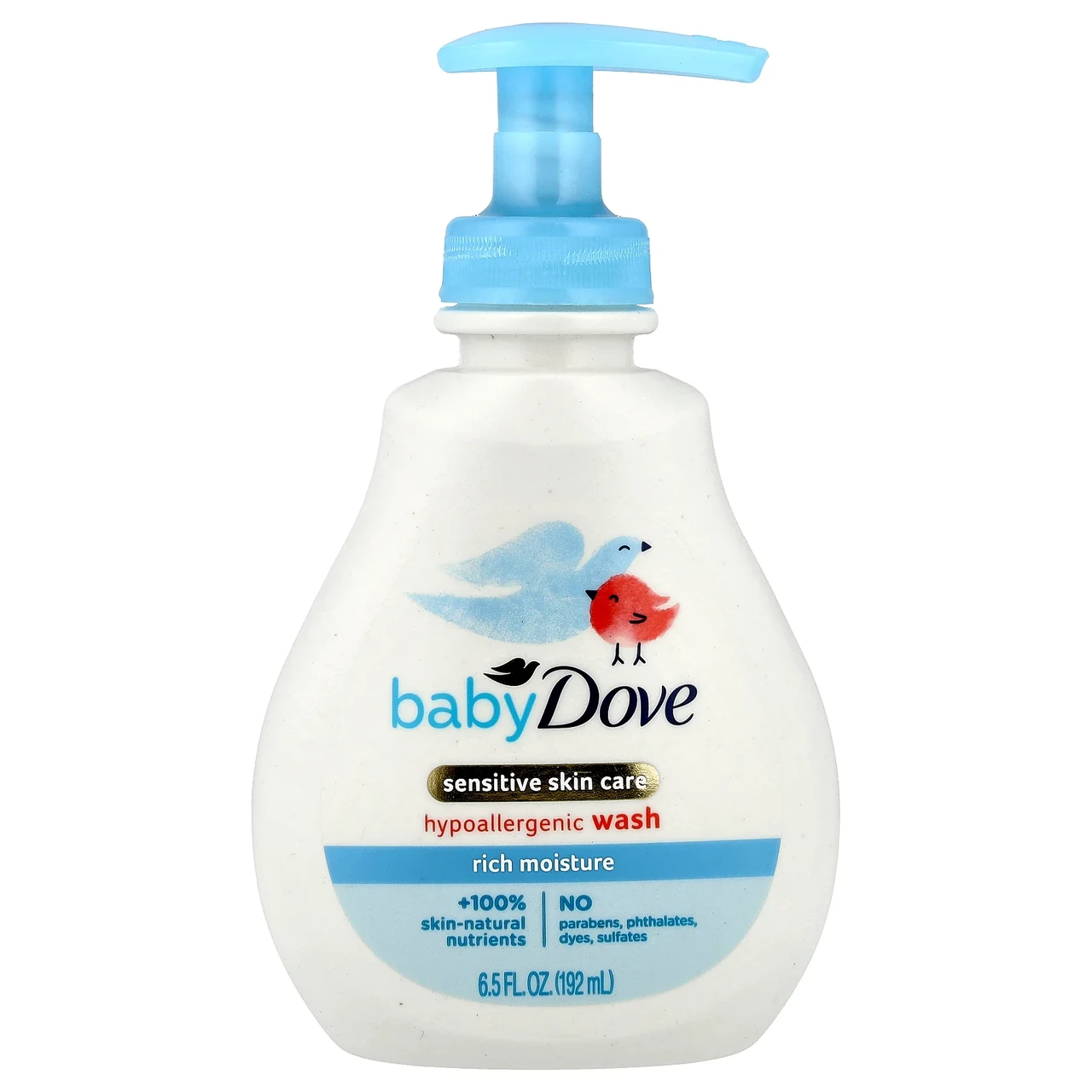 Dove, Baby, Середньо для миття кінчиків пальців ніг, насичене вологи, 6,5 рідкої унції (192 мл), Київ