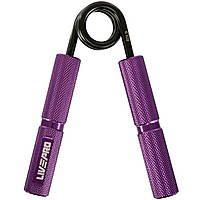Еспандер кистьовий пружинний Bone Crusher LiveUp LP8285-60LB навантаження 27 кг фіолетовий