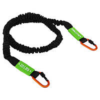 Еспандер трубчастий із карабіном у захисному рукаві RESISTANCE TUBE LiveUp LP8401-M навантаження середнє