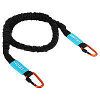 Еспандер трубчастий із карабіном у захисному рукаві RESISTANCE TUBE LiveUp LP8401-XL дуже високий