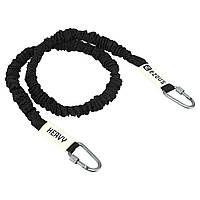 Еспандер трубчастий із карабіном у захисному рукаві RESISTANCE TUBE WITH COVER EZOUS K-05-H навантаження високе