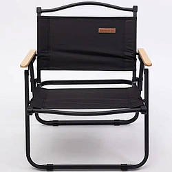 Стілець для кемпінгу складаний 50*51*64 см з алюмінієвим каркасом, чорний