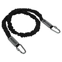 Еспандер трубчастий із карабіном у захисному рукаві RESISTANCE TUBE WITH COVER EZOUS K-05-M навантаження середнє