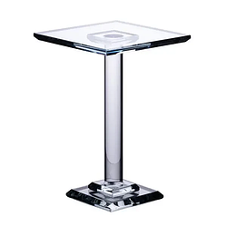 Тортівниця скляна на ніжці 12×12×23 см кругла стійка для торта, капкейків