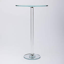 Тортівниця скляна на високій ніжці 30×50 см кругла підставка для торта, капкейків