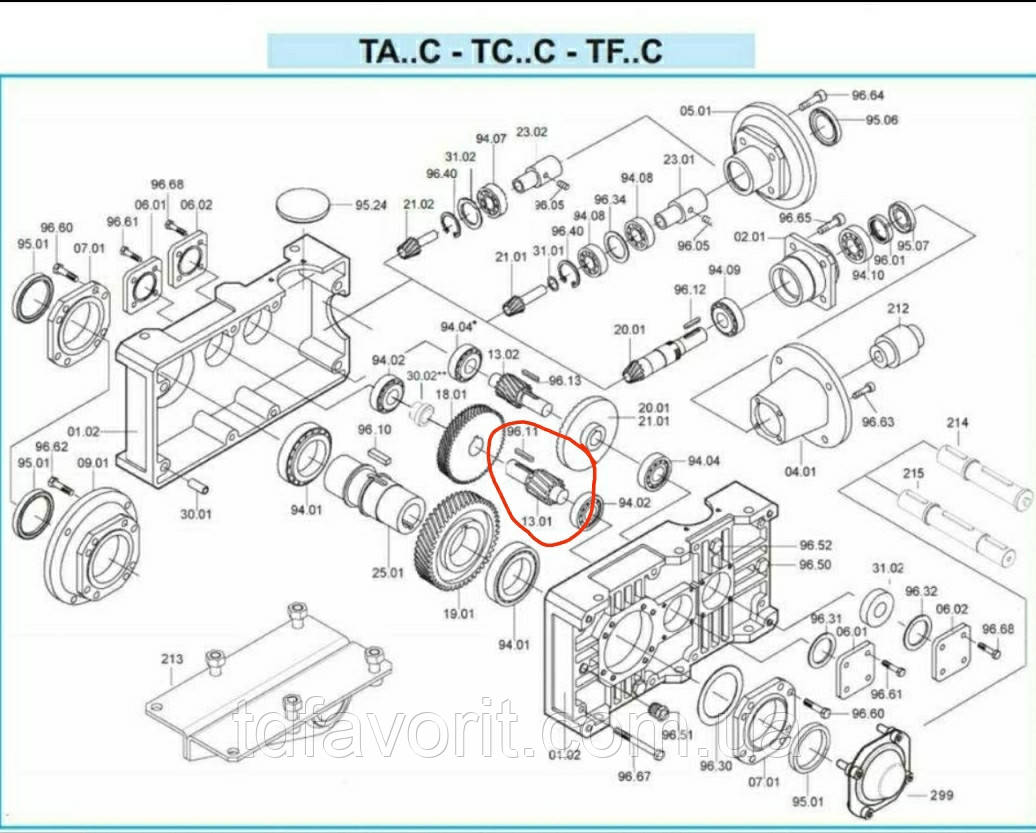 PIGNONE CIL Z=9 1125560 Вал шестірня циліндричного редуктора TRAMEC TC, фото 1