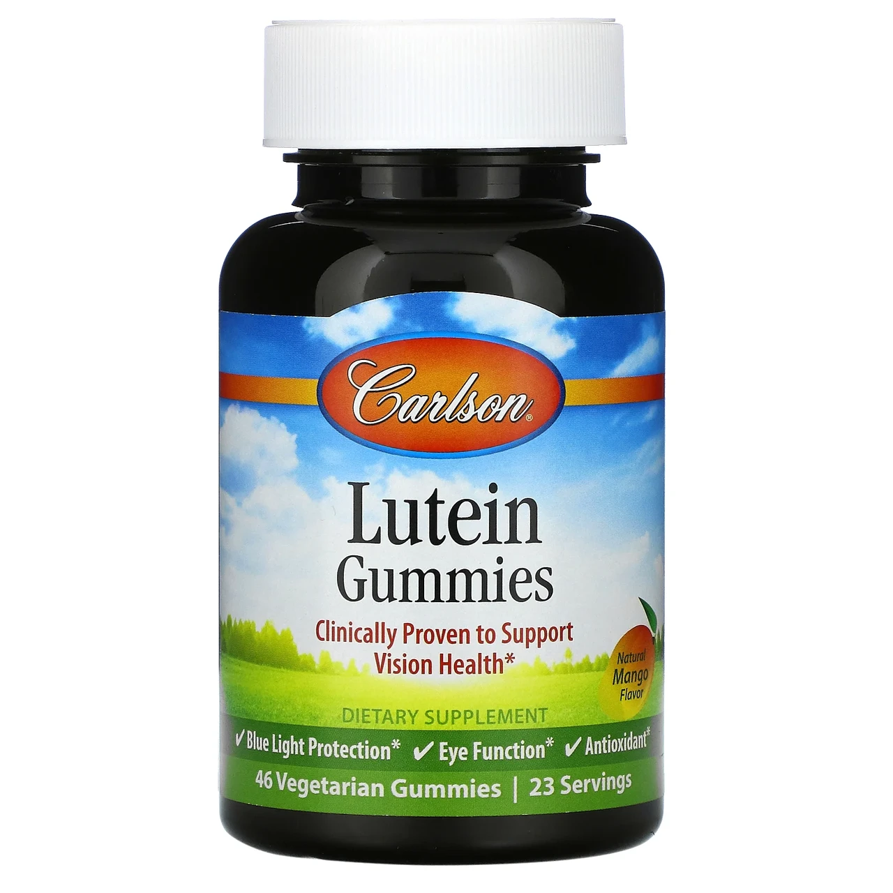 Carlson Labs, Lutein Gummies, Натуральне манго, 46 вегетаріанських жувальних цукерок, Київ