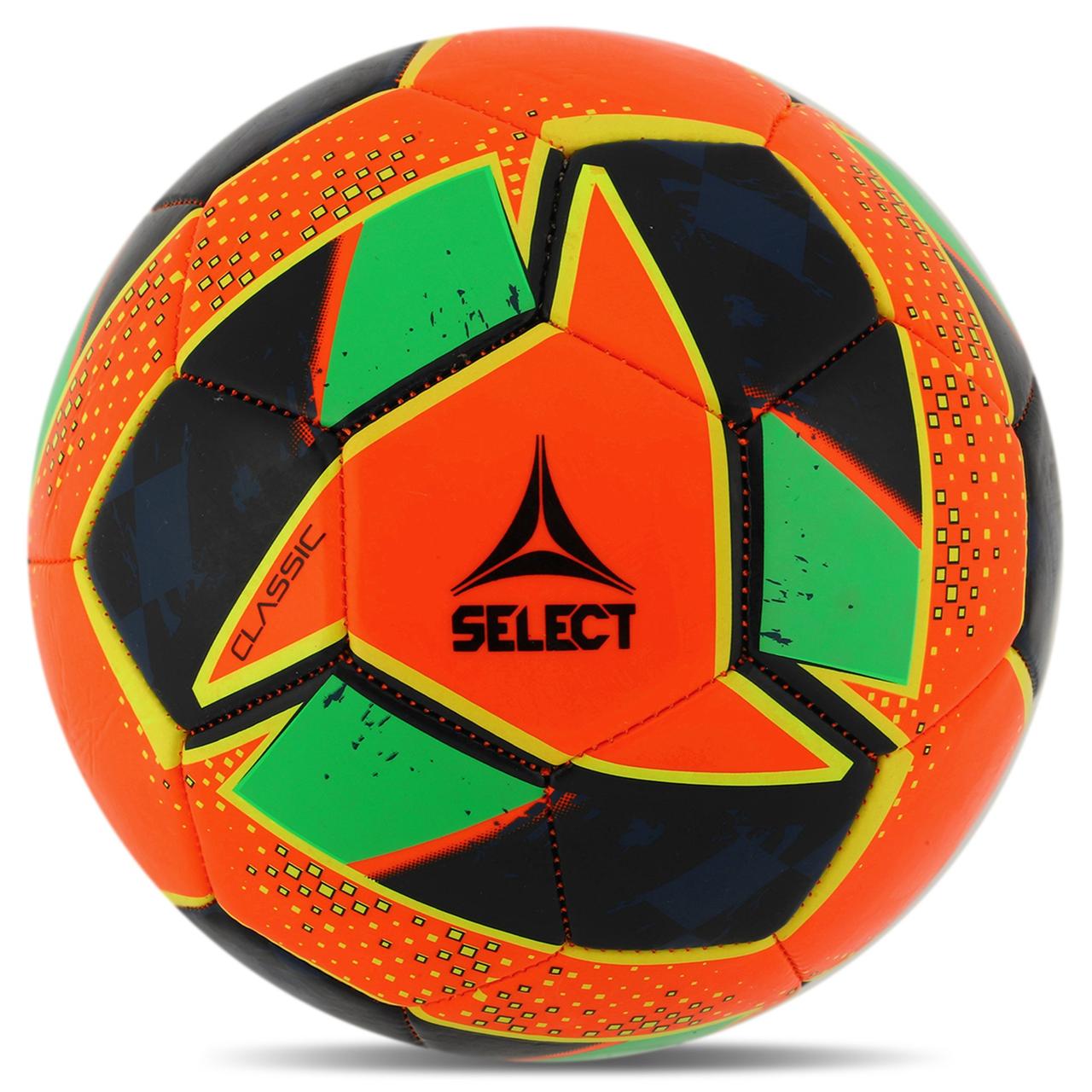 М'яч футбольний дитячий SELECT CLASSIC V24 CLASSIC-5OG No5 жовтогарячий-зелений