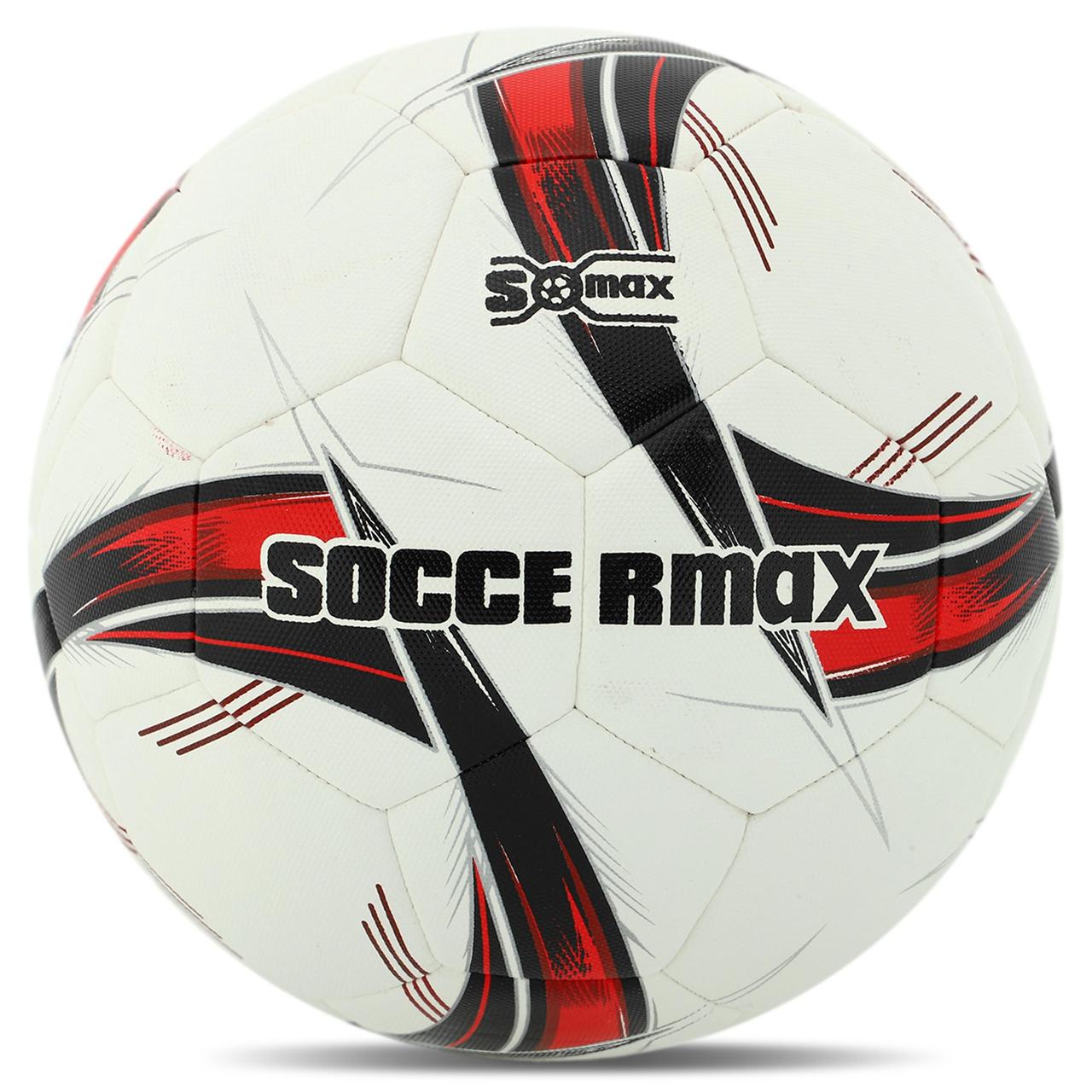 М'яч футбольний HYBRID SOCCERMAX FB-4366 No5 PU білий-червоний
