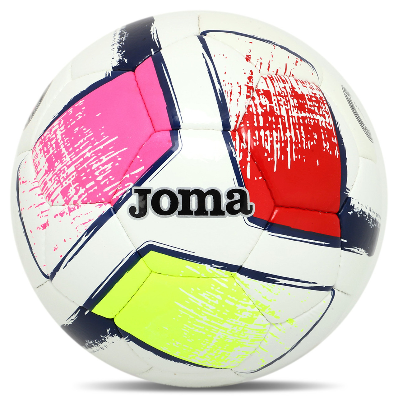 М'яч футбольний Joma DALI II 400649-203-T5 No5 PU рожевий-червоний жовтий