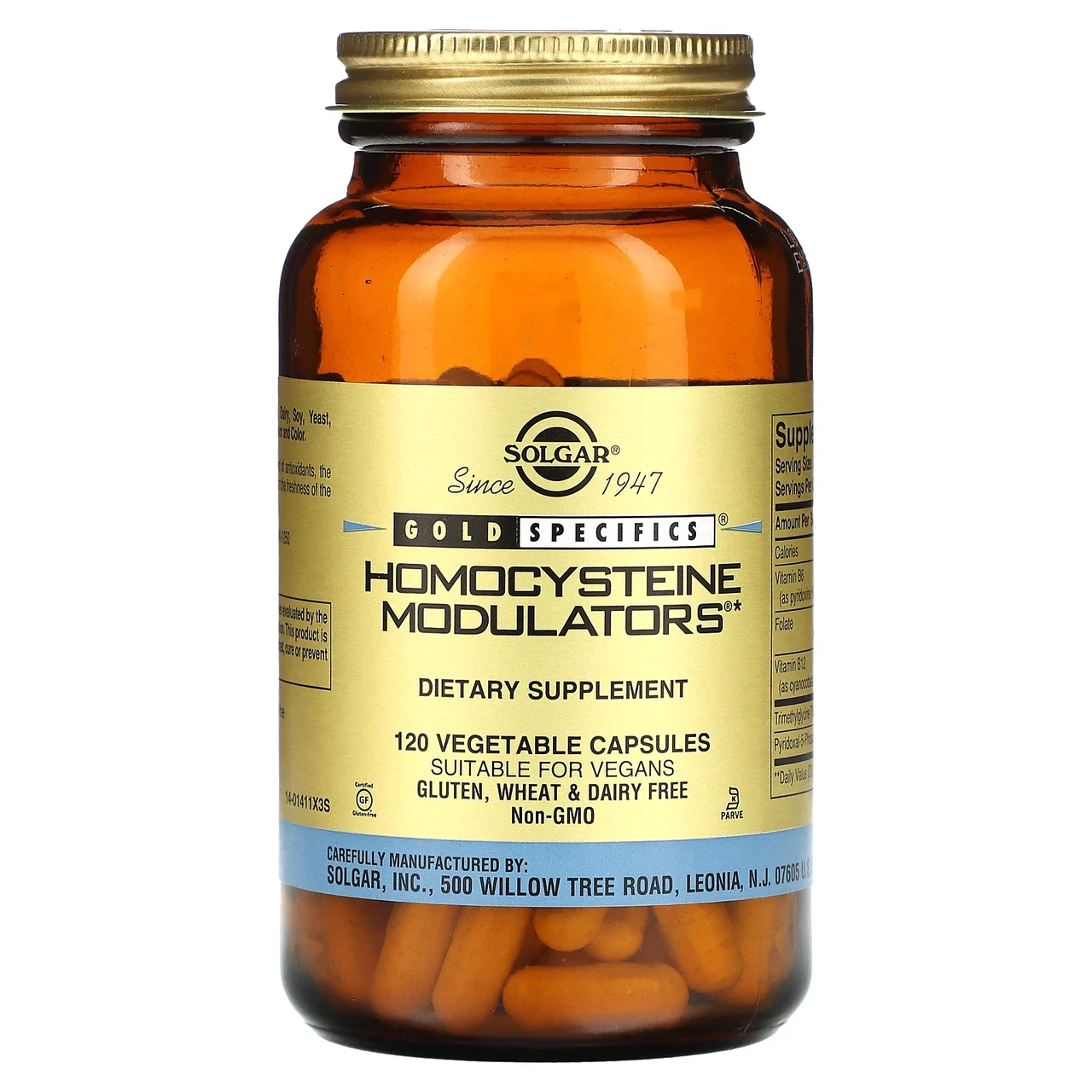 Solgar, Gold Specifics, модулятори гомоцистеину, 120 рослинних капсул, Київ, фото 1