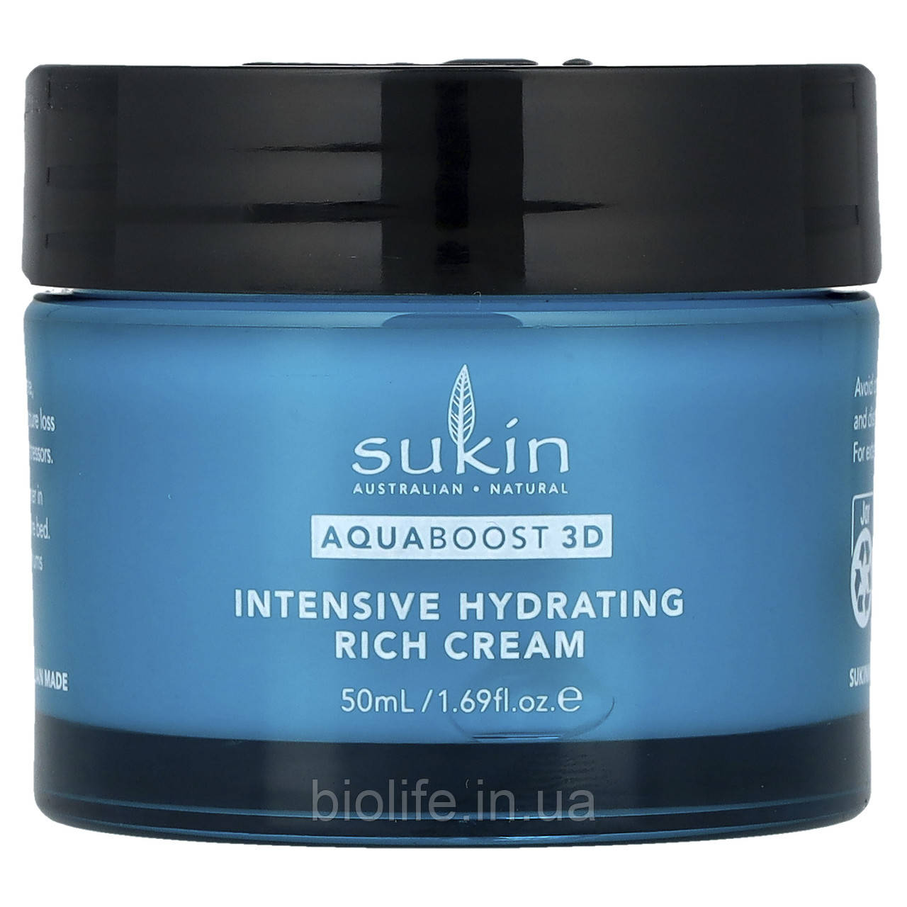 Sukin, Aquaboost 3D, нічний крем із гіалуроновою кислотою, 50 мл (1,69 рідк. Унції), фото 1