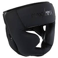 Шолом боксерський із повним захистом і підшоломником MAXXMMA GBH03 S-XL чорний