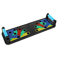 Дошка для віджимань з упорами 15в1 Zelart FI-9833 чорний