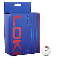 Набір м'ячів для настільного тенісу LOKI 3star 24шт білий