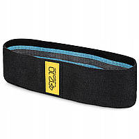 Резинка для фітнесу та спорту із тканини 4FIZJO Hip Band 15-20 кг Black/Blue (P-5907739310293)