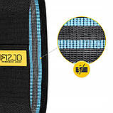 Резинка для фітнесу та спорту із тканини 4FIZJO Hip Band 15-20 кг Black/Blue (P-5907739310293), фото 8