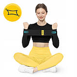 Резинка для фітнесу та спорту із тканини 4FIZJO Hip Band 15-20 кг Black/Blue (P-5907739310293), фото 11