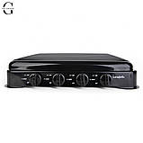 Настільна газова плита 4 конфорки, емальоване покриття, з кришкою, для балонного газу, фото 3