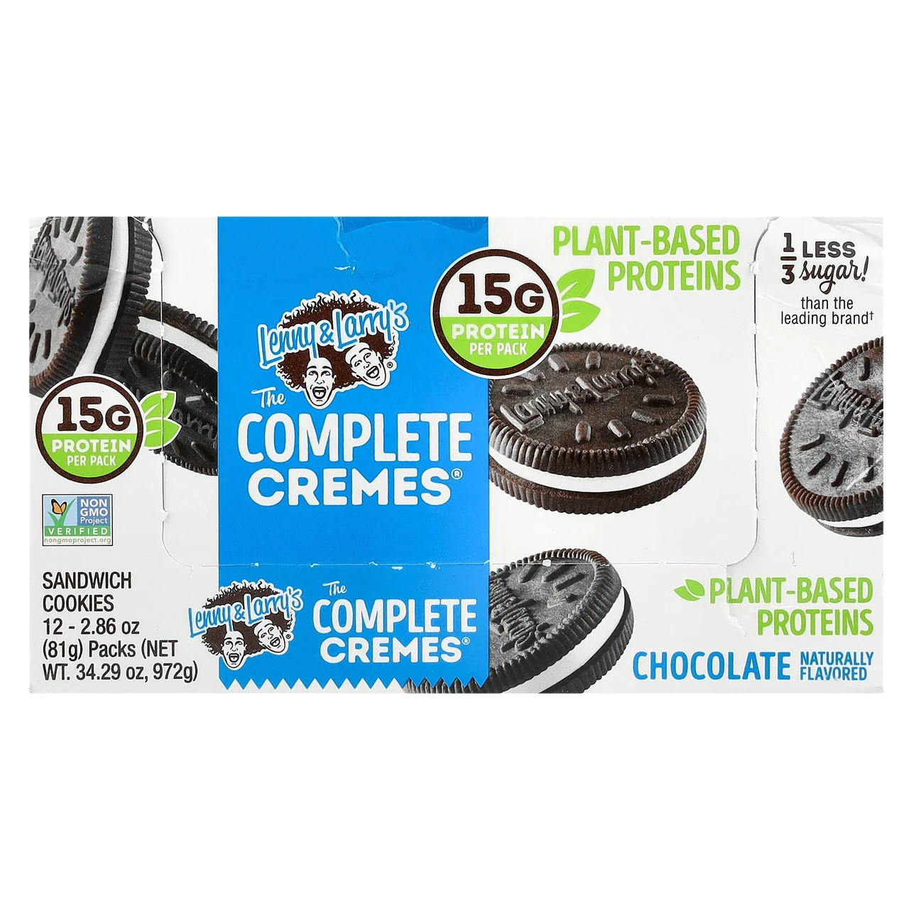 Lenny & Larry's, The Complete Cremes®, сендвіч-печиво, з шоколадом, 12 пакетиків по 81 г (2,86 унції), Київ