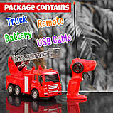 Пожежна машина на радіокеруванні (бризкає водою) арт. 2075, фото 6