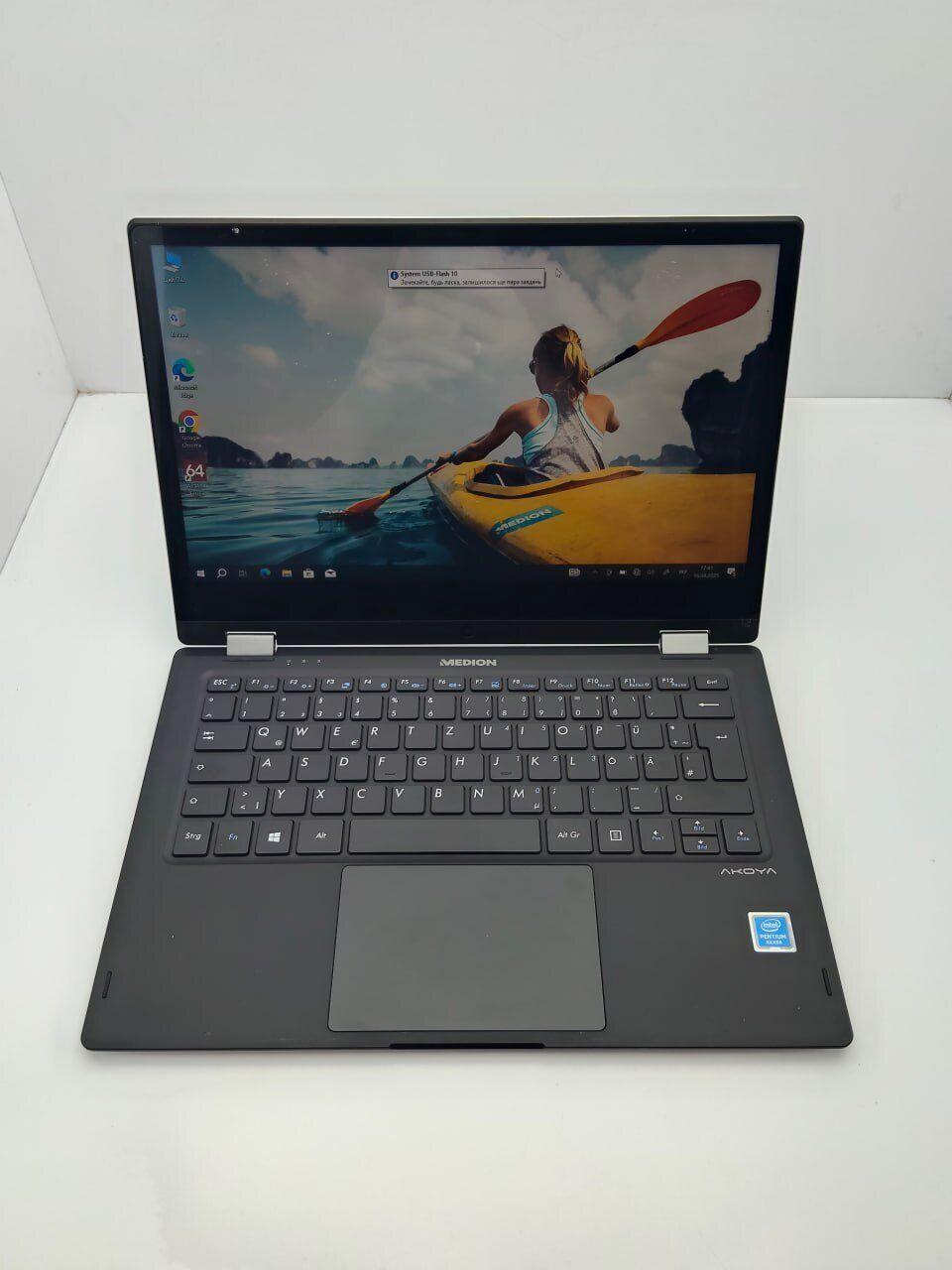 Ноутбук Medion E3222 13.3" 1366x768| Pentium Silver N5030| 4 GB RAM| 120 GB SSD| UHD 605