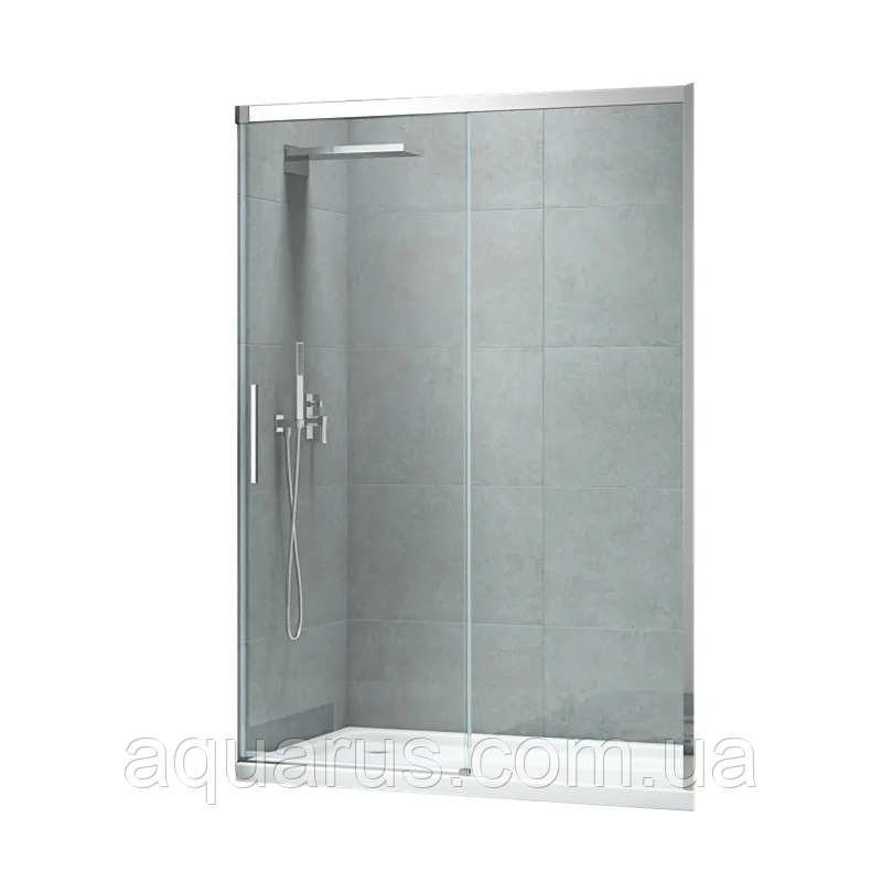 Двері в нішу Koer SR SD05-140x200-TR-01 прозоре скло Easy Clean 6мм, хром (KR5406)