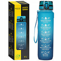 Пляшка для води спортивна 4FIZJO 1000 мл Sky Blue/Blue (P-5905973400763)