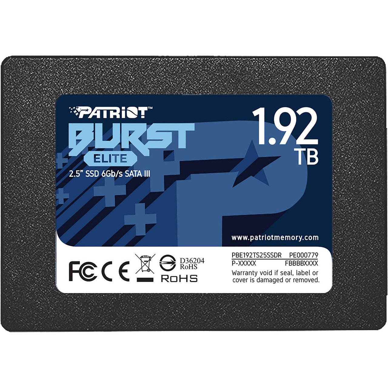Накопичувач SSD 1.92TB Patriot Burst Elite 2.5" SATAIII TLC (PBE192TS25SSDR), фото 1