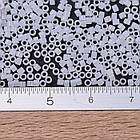 Бисер Японский MIYUKI Delica DB0220 11/0, White Opal, 1000шт/5г, (УТ100032416), фото 3