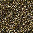 Бісер Японський MIYUKI Delica DB0604 11/0, Dyed Silver Lined Golden Olive, 400 шт./2г, (УТ100032429), фото 4