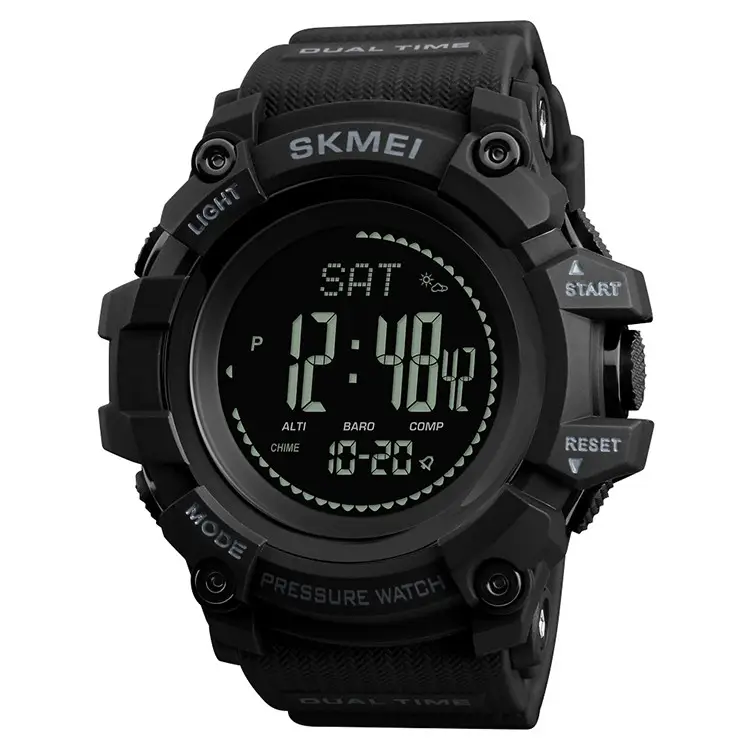 Чоловічий годинник з барометром Skmei 1358 processor (Чорний)