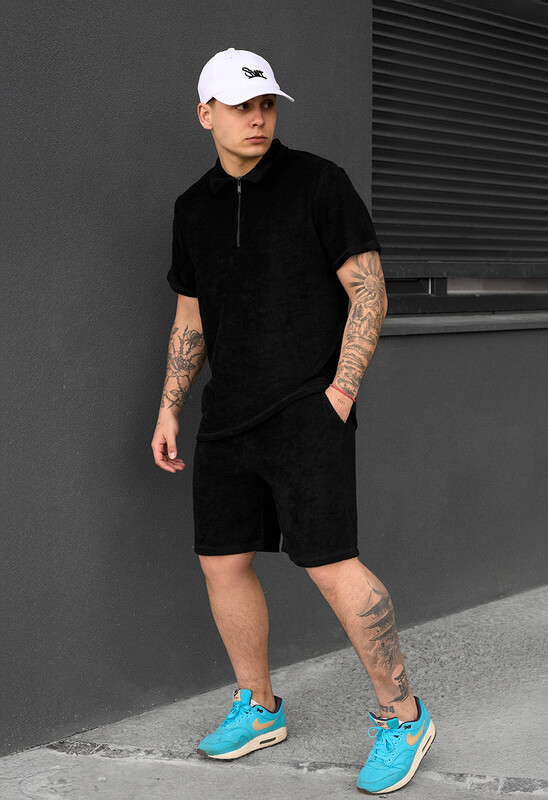 Літній чорний костюм для чоловіків Staff ch black