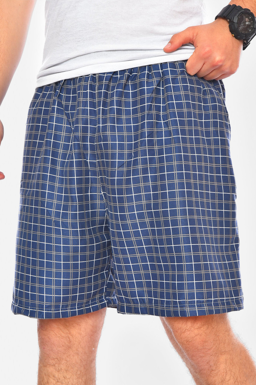 Шорти чоловічі батальні темно-синього кольору з принтом 199967M, фото 1