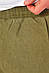 Шорти чоловічі однотонні кольору хакі 200201M, фото 4