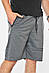 Шорти чоловічі однотонні темно-сірого кольору 200677M, фото 2