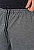 Шорти чоловічі однотонні темно-сірого кольору 200677M, фото 4