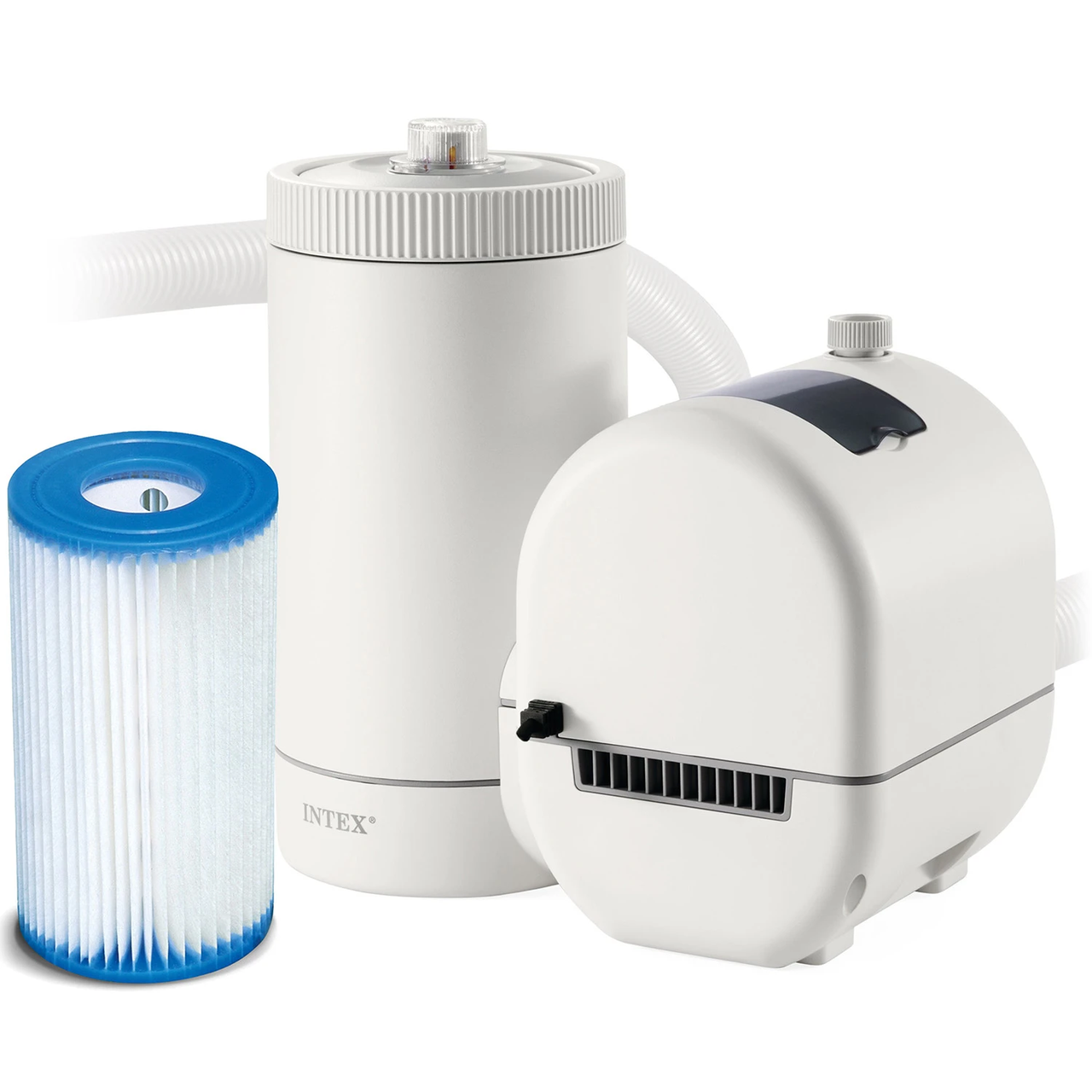 Насос для фільтрації басейну INTEX 26634 9463 л/год + картридж, шланги та фітинги, фото 1