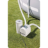 Насос для фільтрації басейну INTEX 26634 9463 л/год + картридж, шланги та фітинги, фото 10